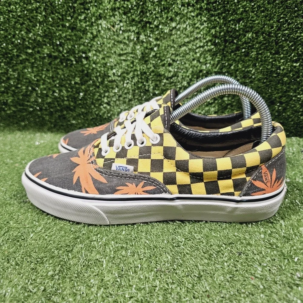 VANS Era Van‎ Doren Off the Wall Orange Palm Athletic Skate Sneakers Mens Size 8
